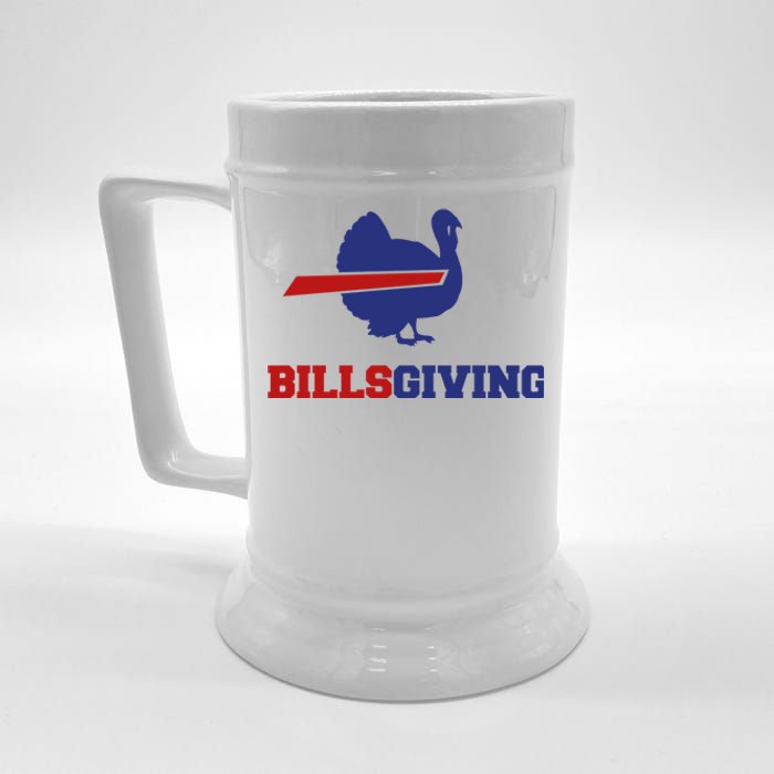 Happy Billsgiving Chicken Football Thanksgiving Beer Stein