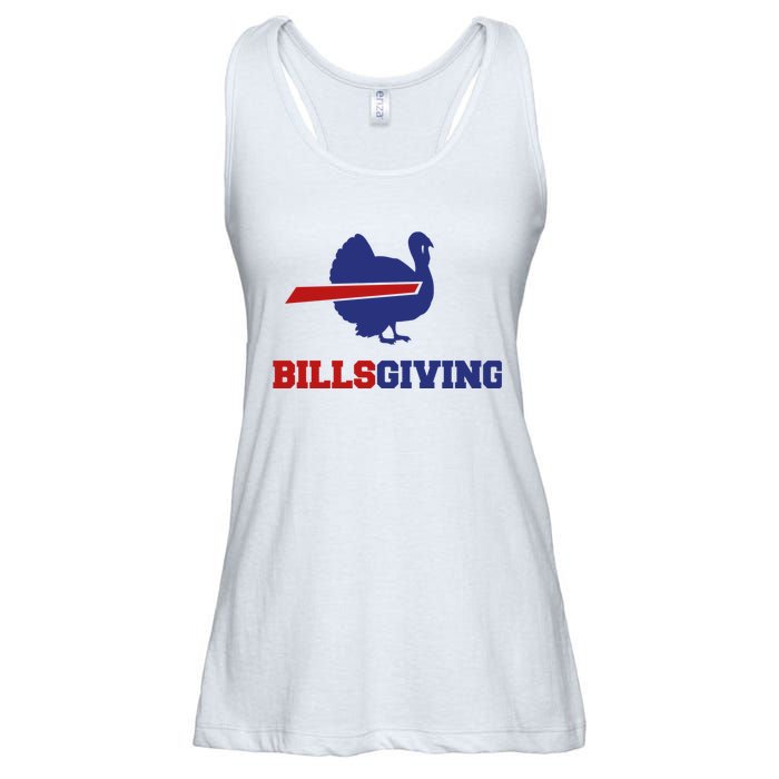 Happy Billsgiving Chicken Football Thanksgiving Ladies Essential Flowy Tank