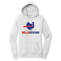 Happy Billsgiving Chicken Football Thanksgiving Women's Pullover Hoodie