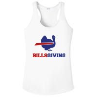 Happy Billsgiving Chicken Football Thanksgiving Ladies PosiCharge Competitor Racerback Tank