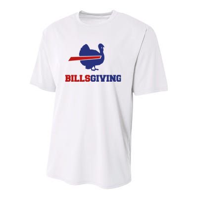 Happy Billsgiving Chicken Football Thanksgiving Youth Performance Sprint T-Shirt