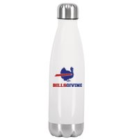 Happy Billsgiving Chicken Football Thanksgiving Stainless Steel Insulated Water Bottle