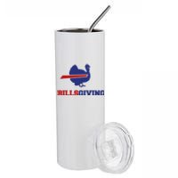 Happy Billsgiving Chicken Football Thanksgiving Stainless Steel Tumbler