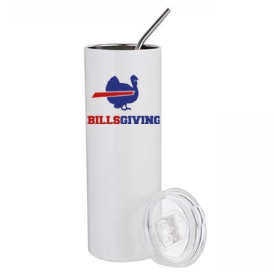 Happy Billsgiving Chicken Football Thanksgiving Stainless Steel Tumbler