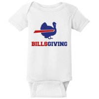 Happy Billsgiving Chicken Football Thanksgiving Baby Bodysuit