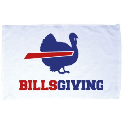 Happy Billsgiving Chicken Football Thanksgiving Microfiber Hand Towel