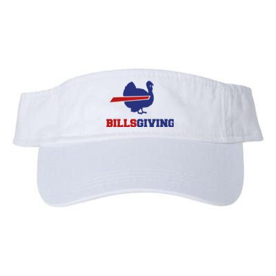 Happy Billsgiving Chicken Football Thanksgiving Valucap Bio-Washed Visor