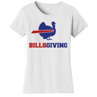 Happy Billsgiving Chicken Football Thanksgiving Women's T-Shirt