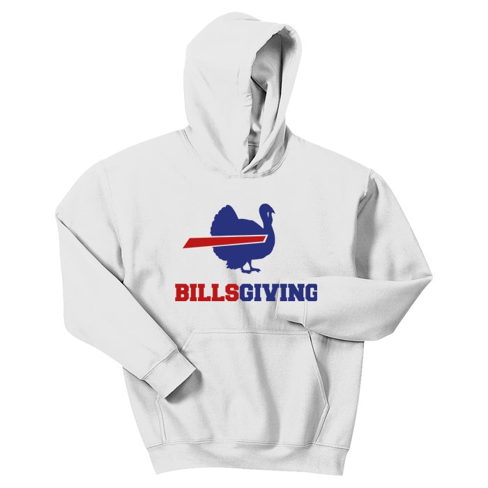 Happy Billsgiving Chicken Football Thanksgiving Kids Hoodie