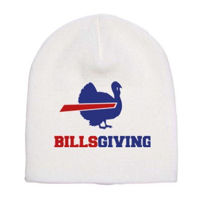 Happy Billsgiving Chicken Football Thanksgiving Short Acrylic Beanie