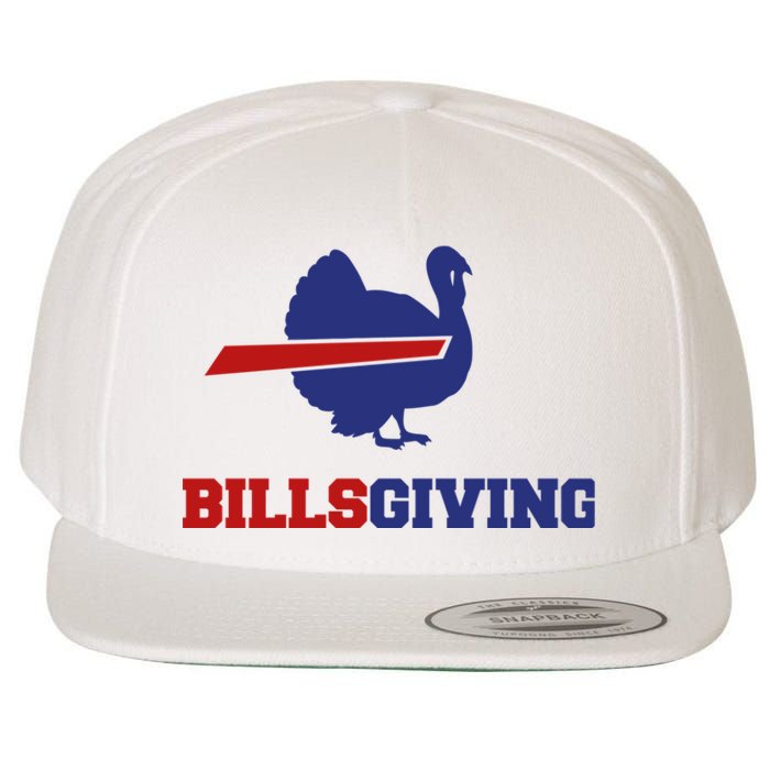 Happy Billsgiving Chicken Football Thanksgiving Wool Snapback Cap