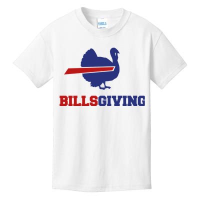 Happy Billsgiving Chicken Football Thanksgiving Kids T-Shirt