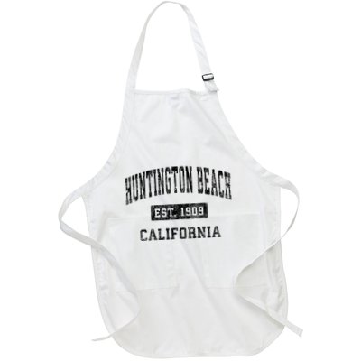 Huntington Beach California Ca Vintage Established Sports Apron