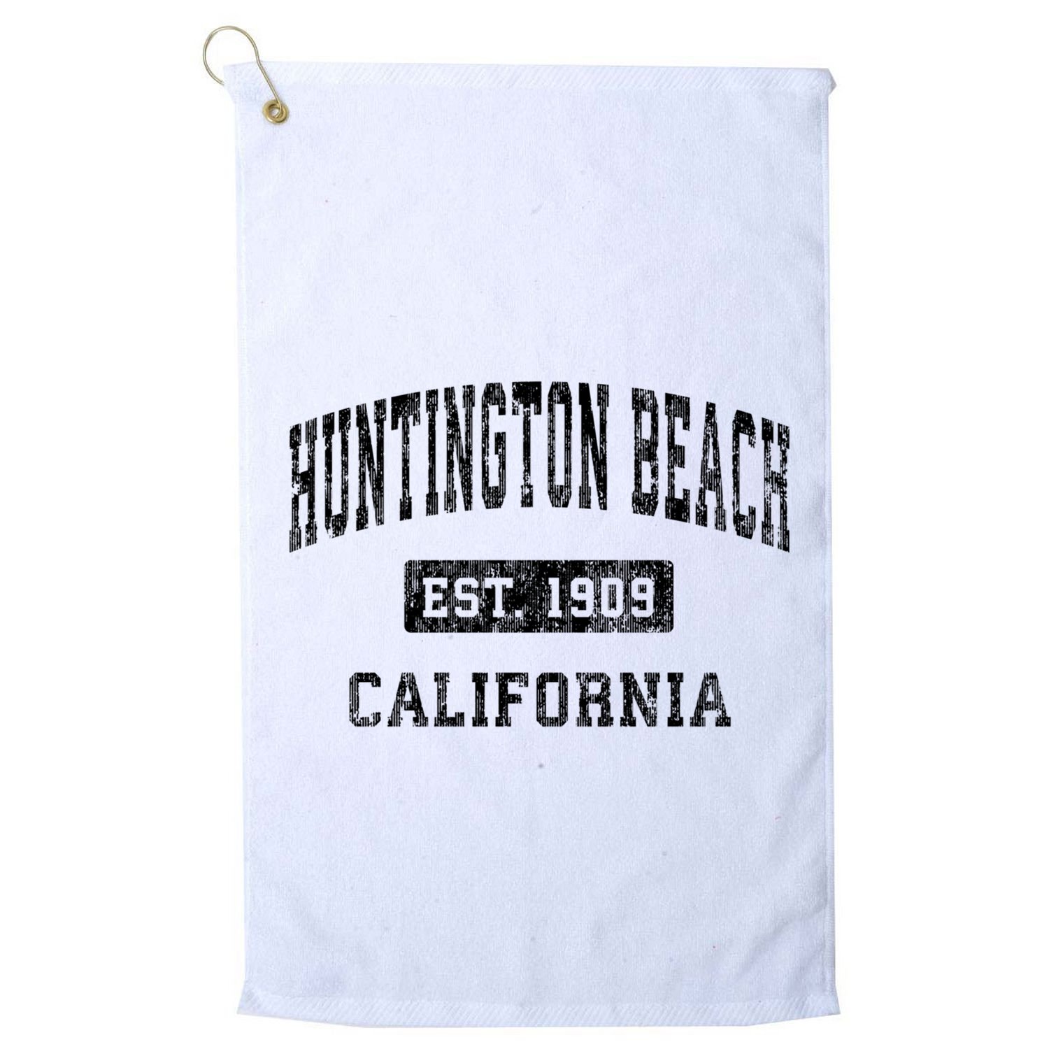 Huntington Beach California Ca Vintage Established Sports Golf Towel