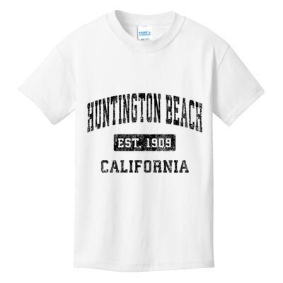 Huntington Beach California Ca Vintage Established Sports Kids T-Shirt
