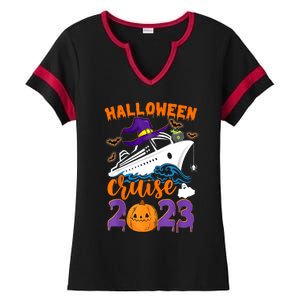 Halloween Boo Cruise Squad Cruising Crew Spooky Season Gift Ladies Halftime Notch Neck Tee