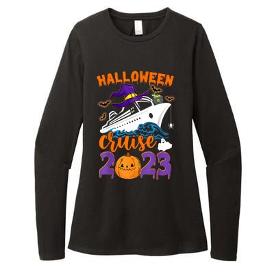 Halloween Boo Cruise Squad Cruising Crew Spooky Season Gift Womens CVC Long Sleeve Shirt