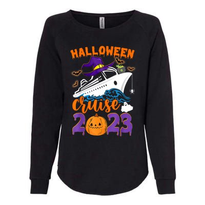 Halloween Boo Cruise Squad Cruising Crew Spooky Season Gift Womens California Wash Sweatshirt