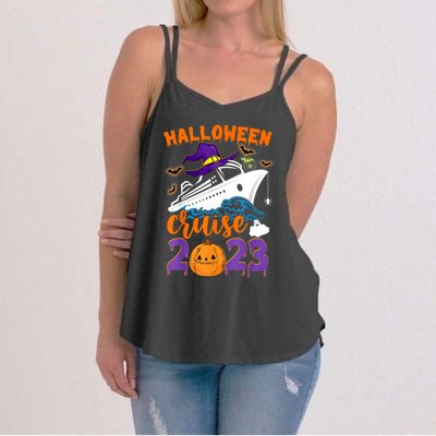 Halloween Boo Cruise Squad Cruising Crew Spooky Season Gift Women's Strappy Tank