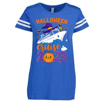 Halloween Boo Cruise Squad Cruising Crew Spooky Season Gift Enza Ladies Jersey Football T-Shirt