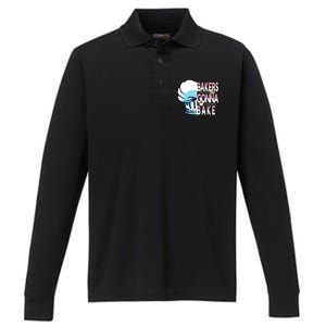 Holiday Baking Competition Chefs Hat Bakers Gonna Bake Gift Performance Long Sleeve Polo