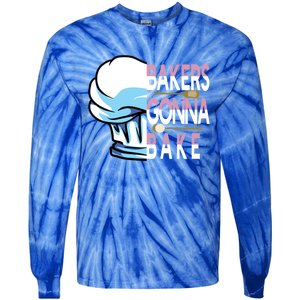 Holiday Baking Competition Chefs Hat Bakers Gonna Bake Gift Tie-Dye Long Sleeve Shirt