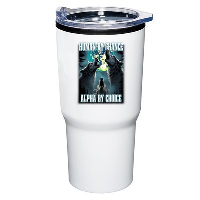 Human By Chance Alpha By Choice Funny Alpha Wolf Meme Tumbler