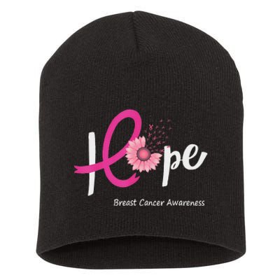 Hope Breast Cancer Pin.K Ribbons Sunflower October Month Short Acrylic Beanie