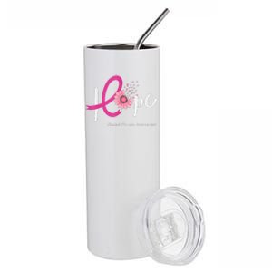 Hope Breast Cancer Pin.K Ribbons Sunflower October Month Stainless Steel Tumbler