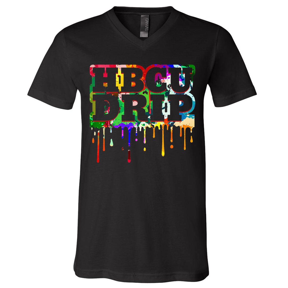 HBCU Black College Graduates Whitley Retro V-Neck T-Shirt