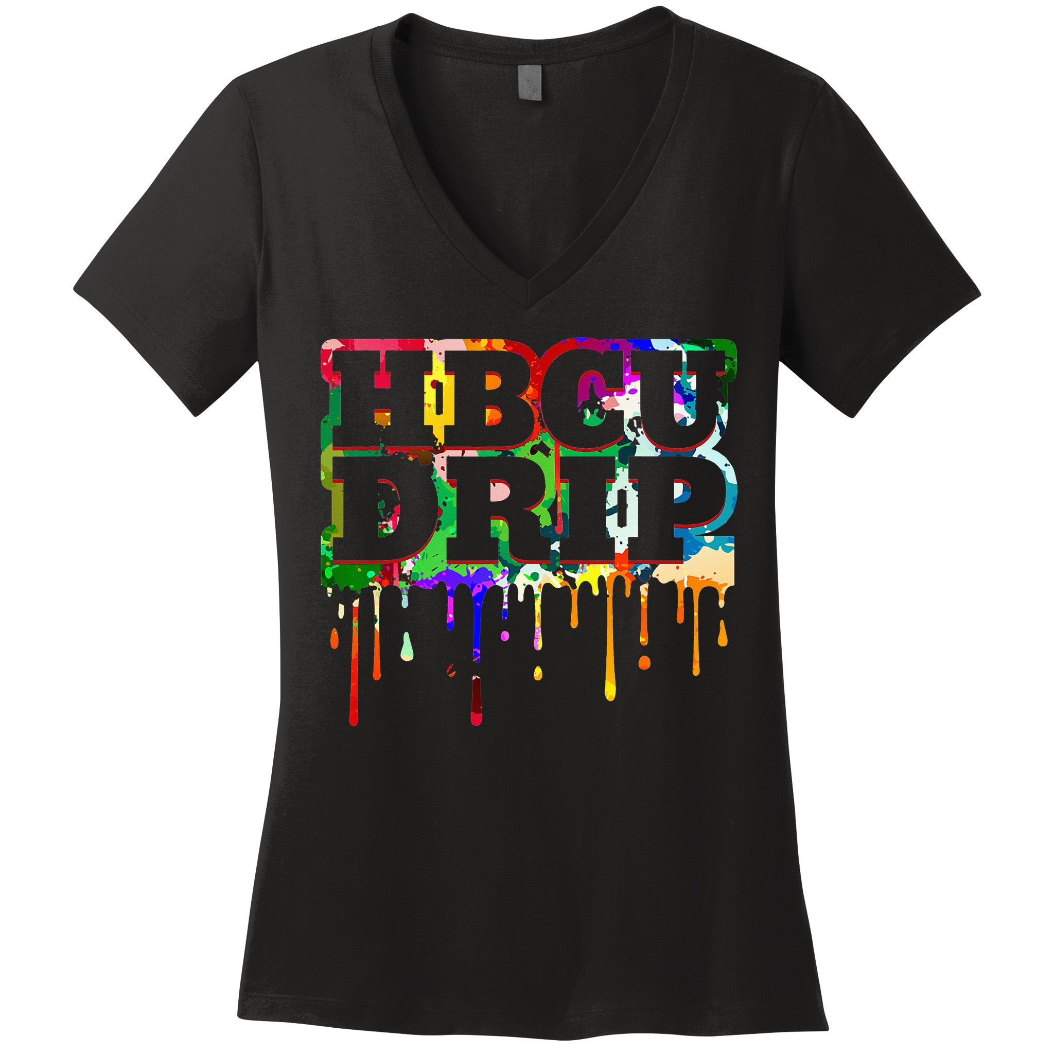 HBCU Black College Graduates Whitley Retro Women's V-Neck T-Shirt