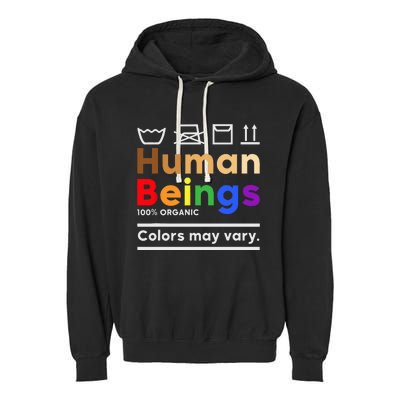 Human Beings Colors May Vary Washing Instructions Garment-Dyed Fleece Hoodie