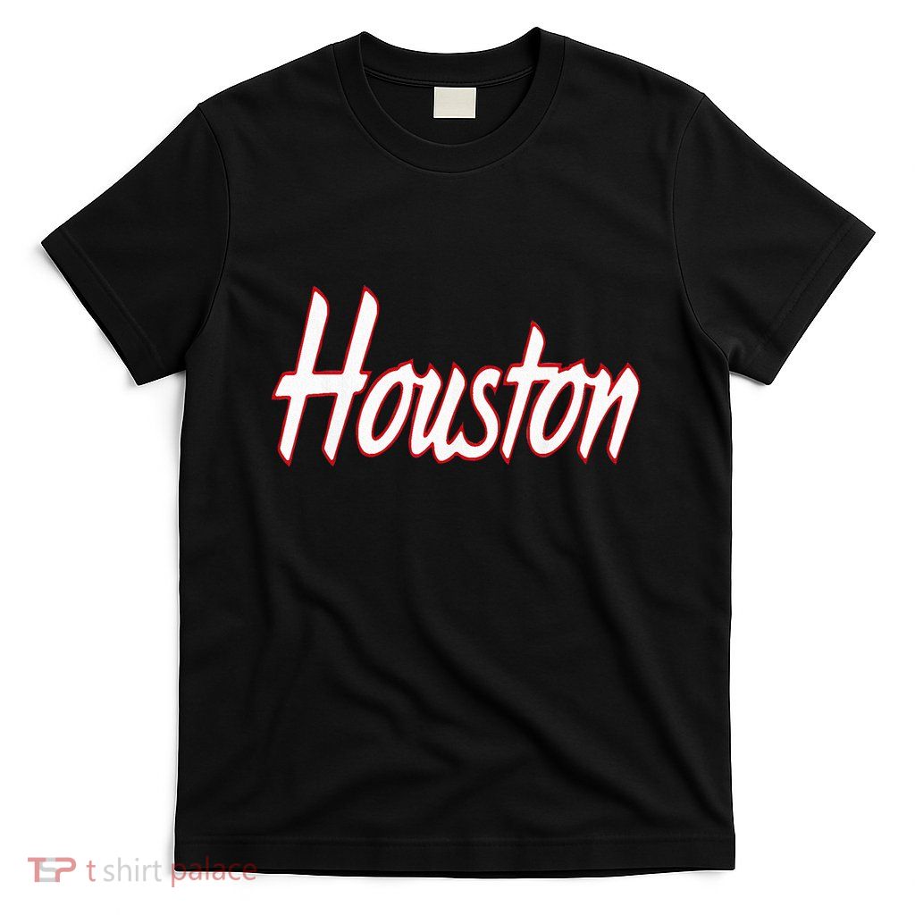 Houston Blue Collection Script Text T-Shirt