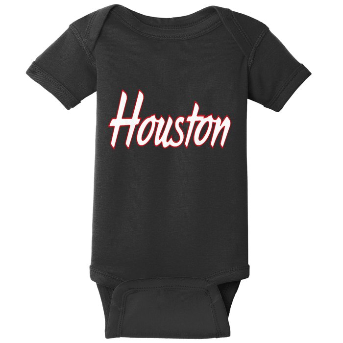 Houston Blue Collection Script Text Baby Bodysuit