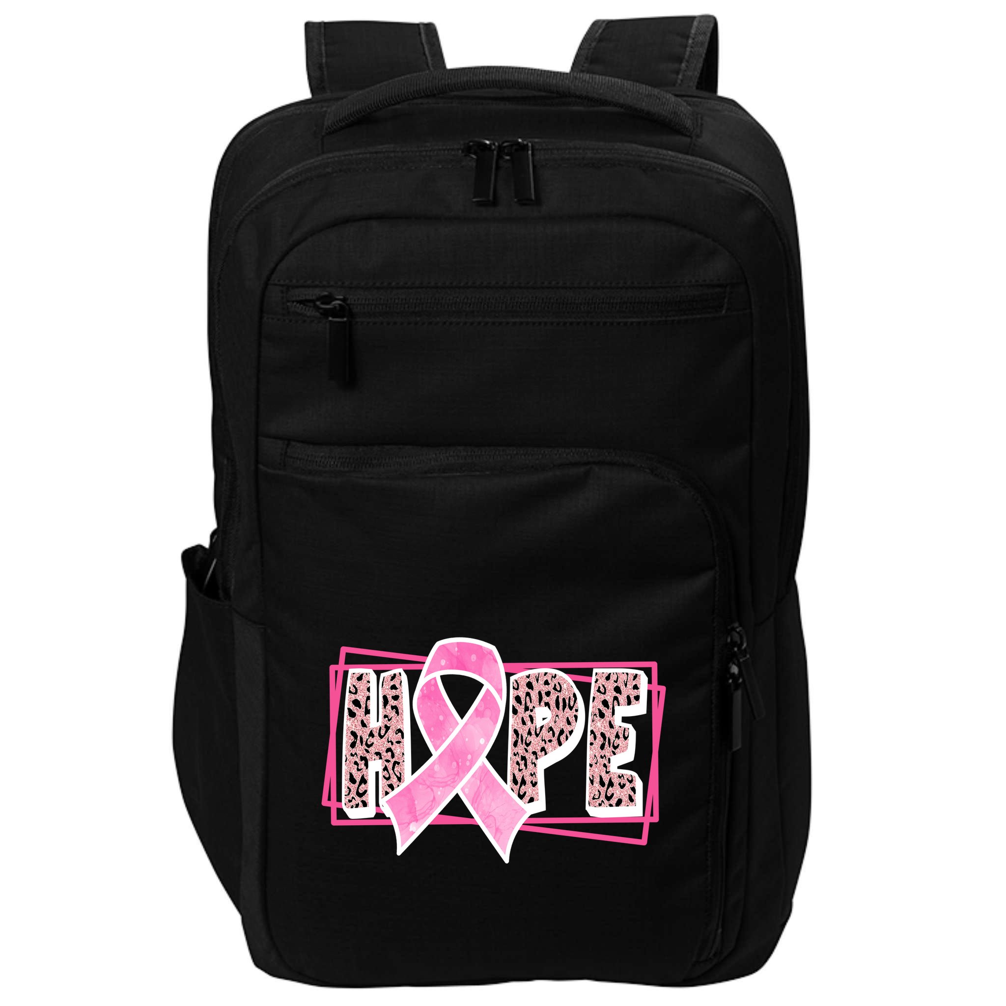 Hope Breast Cancer Awareness Ribbon Impact Tech Backpack