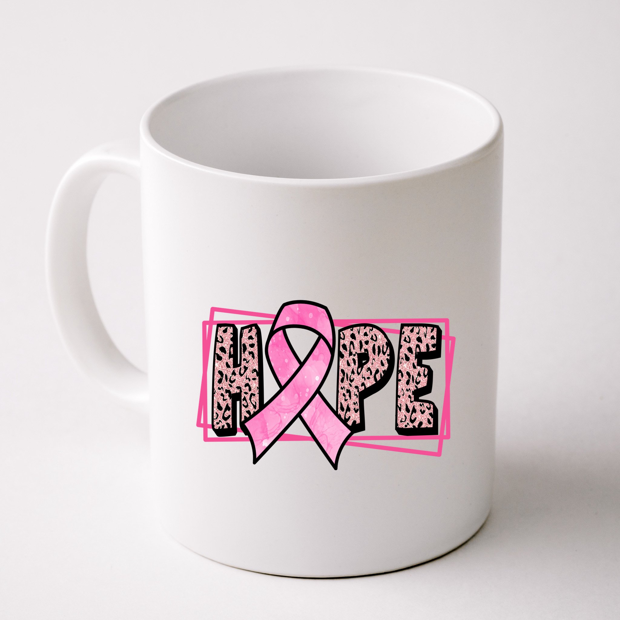 Hope Breast Cancer Awareness Ribbon Mug