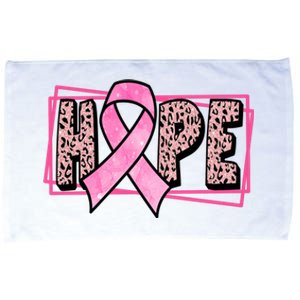 Hope Breast Cancer Awareness Ribbon Microfiber Hand Towel