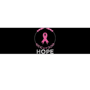 Hope Breast Cancer Awareness T With Ribbon Bumper Sticker