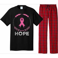 Hope Breast Cancer Awareness T With Ribbon Pajama Set