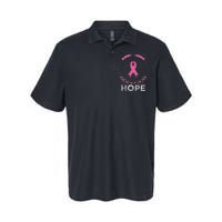 Hope Breast Cancer Awareness T With Ribbon Softstyle Adult Sport Polo