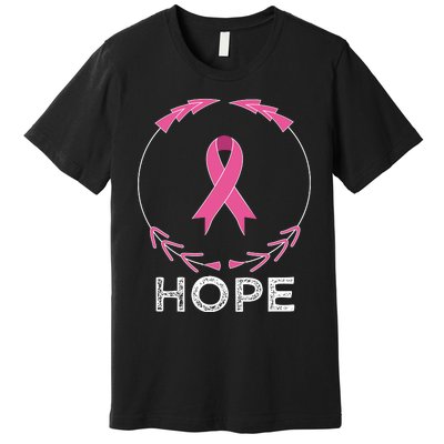 Hope Breast Cancer Awareness T With Ribbon Premium T-Shirt