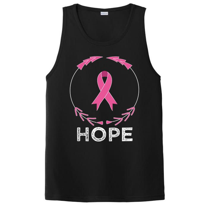 Hope Breast Cancer Awareness T With Ribbon PosiCharge Competitor Tank