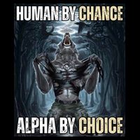 Human By Chance Alpha By Choice Funny Cooling Performance Crew T-Shirt