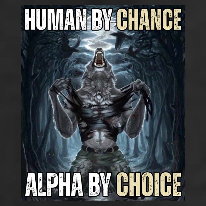 Human By Chance Alpha By Choice Funny Adult Drive Performance Visor