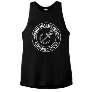 Hammonasset Beach Connecticut Souvenirs Pocket Ladies PosiCharge Tri-Blend Wicking Tank