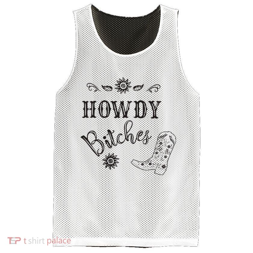 Howdy Bitches Cowboy Howdy Bitches Cowboy Howdy Bitches Mesh Reversible Basketball Jersey Tank