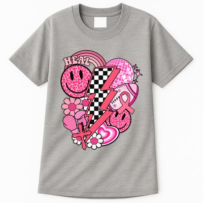 Heal Breast Cancer Awareness Retro Smile Tall T-Shirt