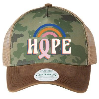 Hope Breast Cancer Awareness Rainbow Legacy Tie Dye Trucker Hat