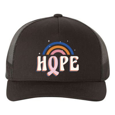 Hope Breast Cancer Awareness Rainbow Yupoong Adult 5-Panel Trucker Hat