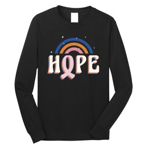 Hope Breast Cancer Awareness Rainbow Long Sleeve Shirt